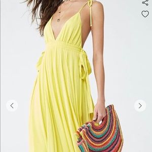 Contemporary Forever 21 Yellow Maxi Dress